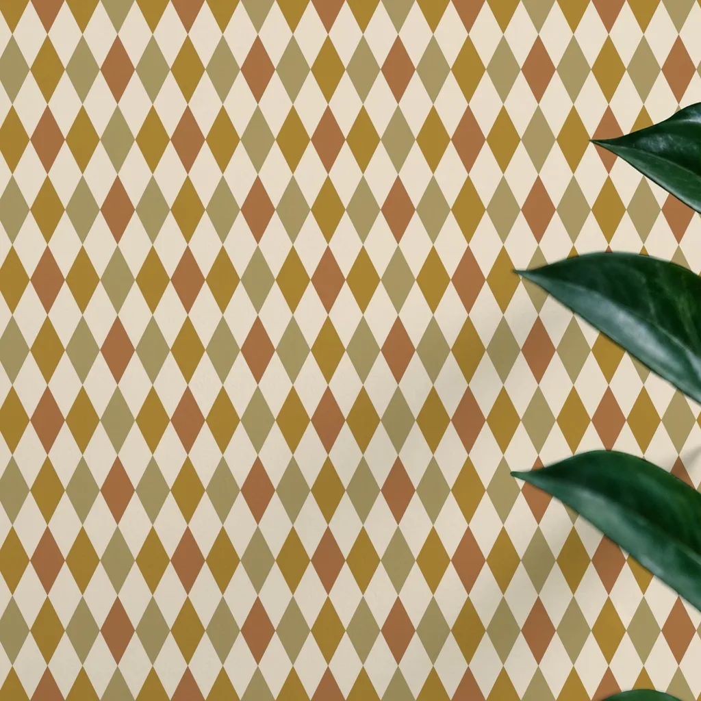 Geometric Diamond Pattern
