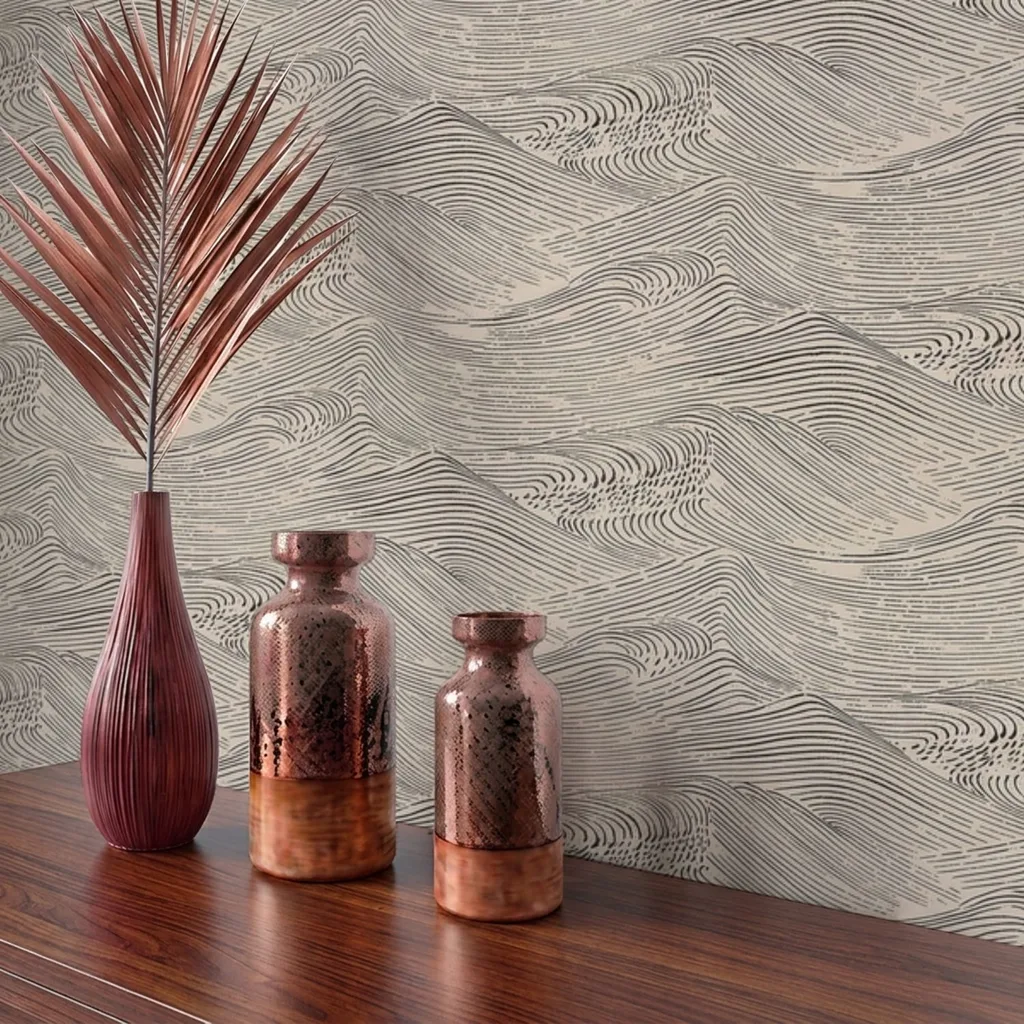 Contemporary Stylized Waves Pattern