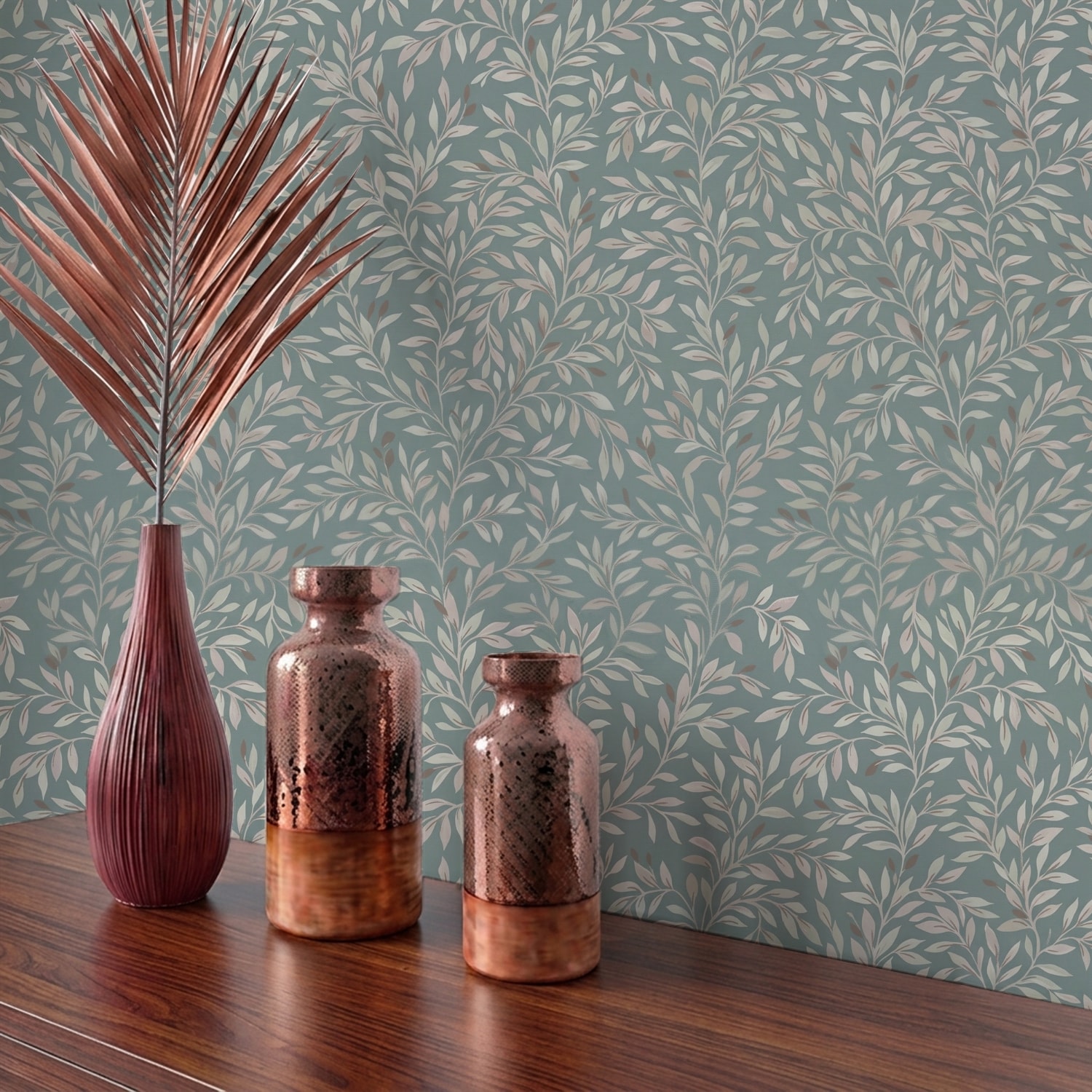 Botanical Leafy Branches Pattern
