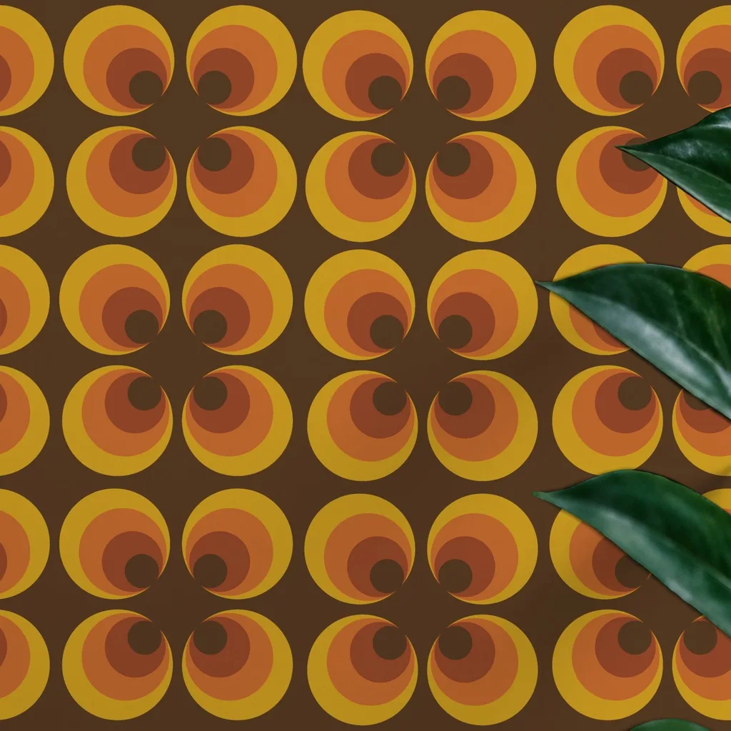 Retro Geometric Concentric Circles