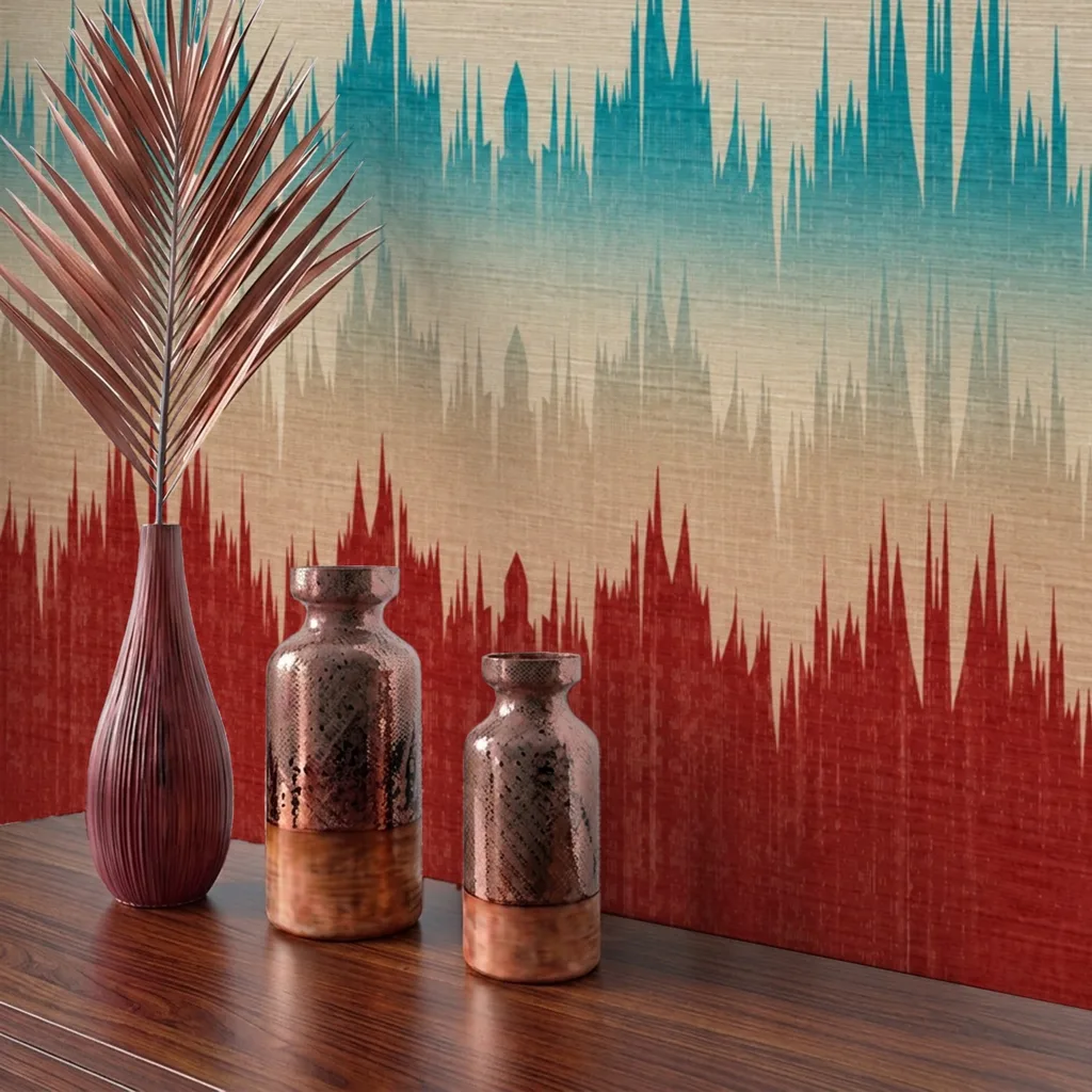 Abstract Spiky Cityscape Pattern