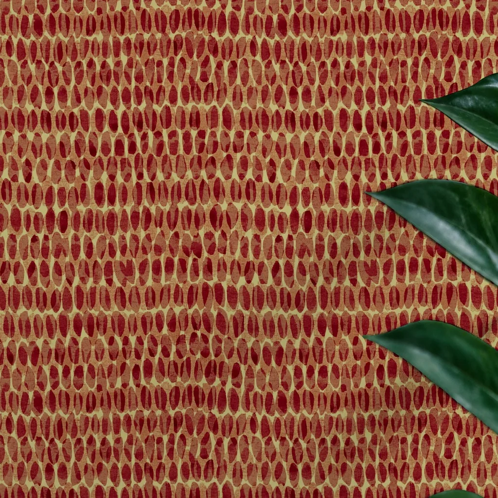 Abstract Red Oval Pattern