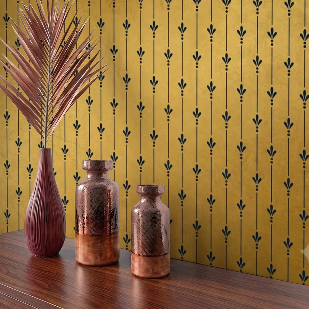 Decorative Gold Floral Pattern