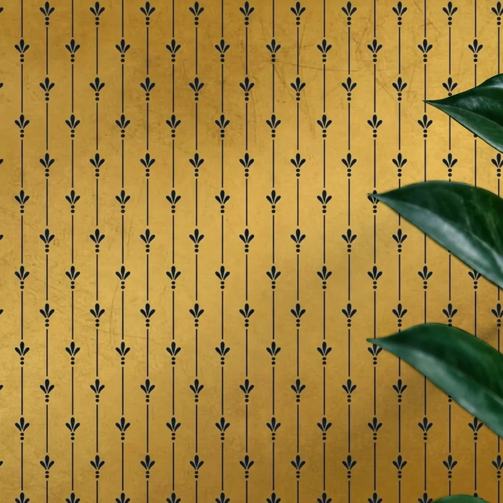 Decorative Gold Floral Pattern