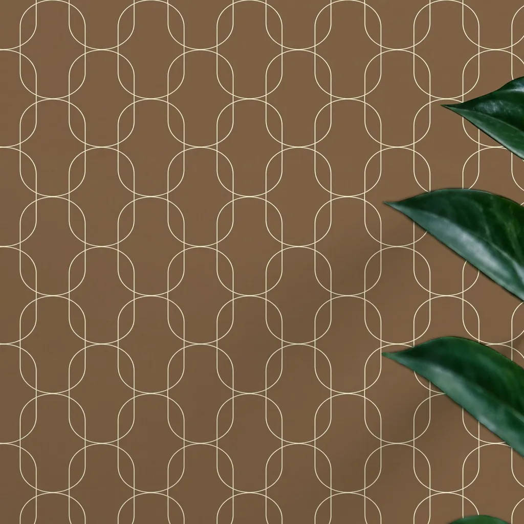 Geometric Interlocking Line Pattern