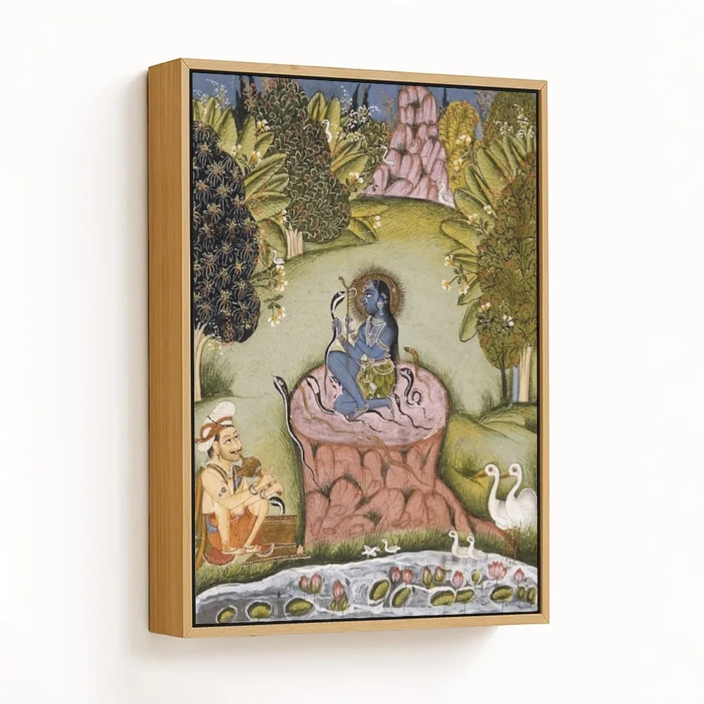 Asavari Ragini, the Fourth Wife of Shri Raga, Folio from a Ragamala (Garland of Melodies) by Unknown Artist (c1790) – Wall Decor