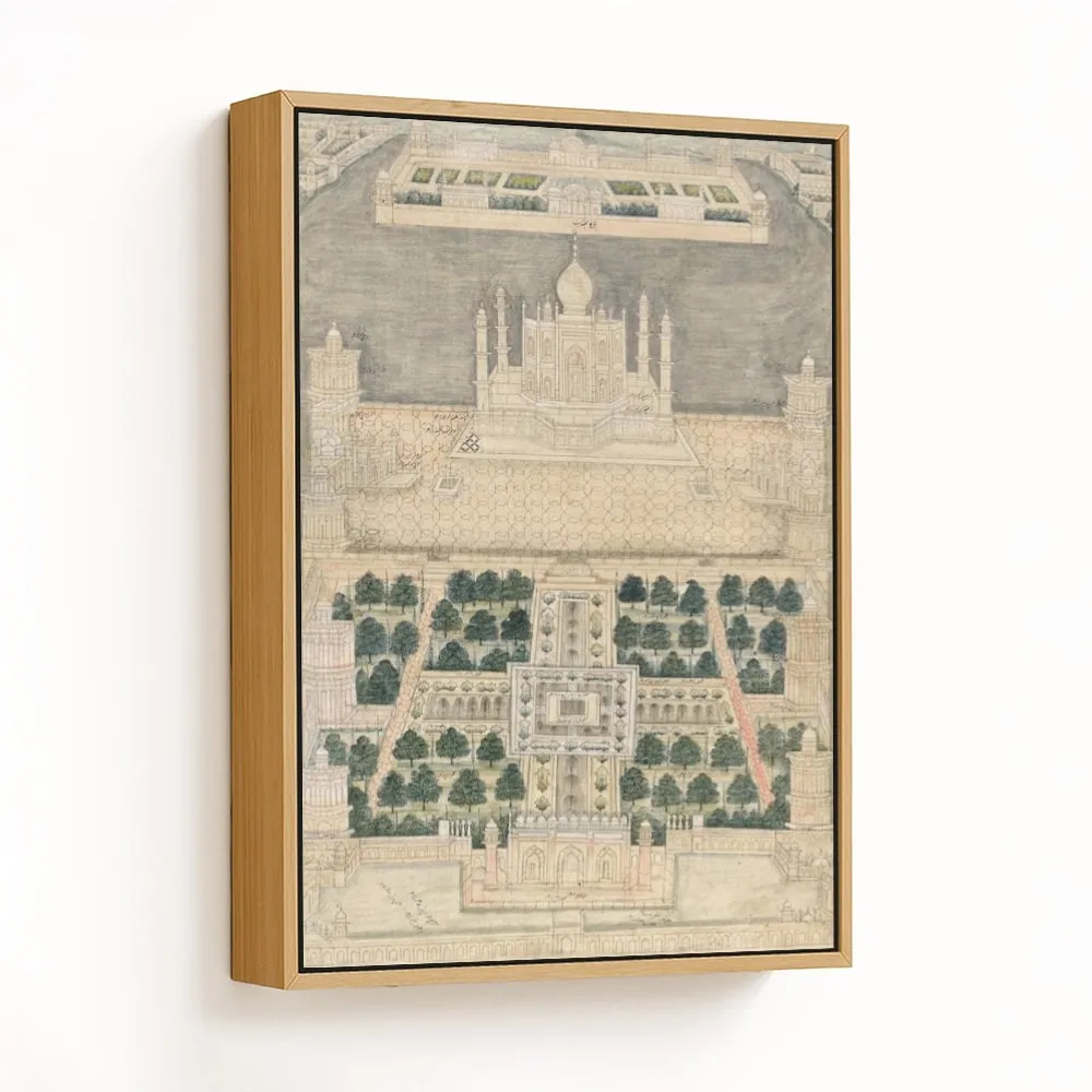 Bird's Eye View of the Taj Mahal at Agra by Unknown Artist (1790-1810) – Wall Decor