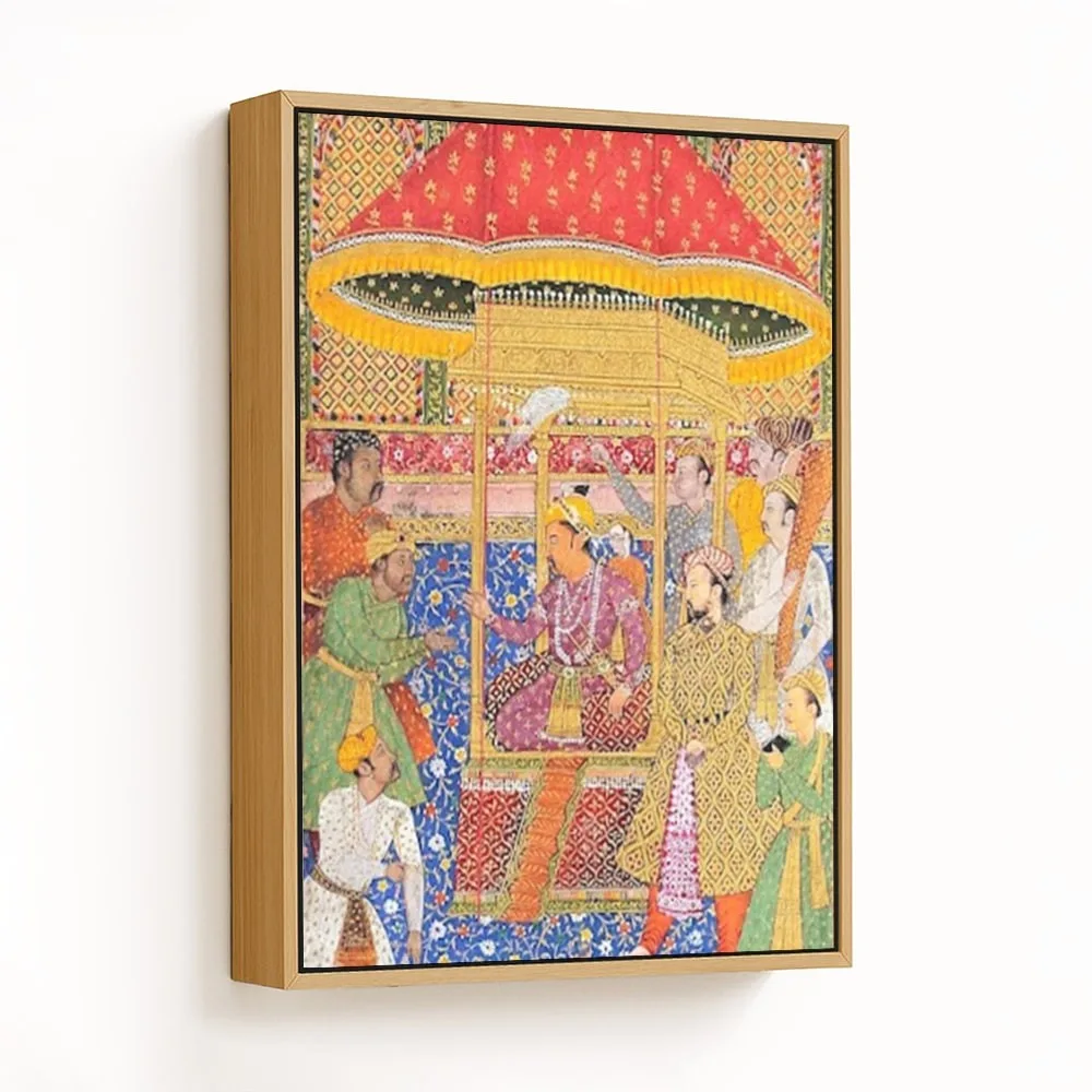 Court scene of Emperor Jahangir by Unknown Artist (1775-1799) – Wall Painting