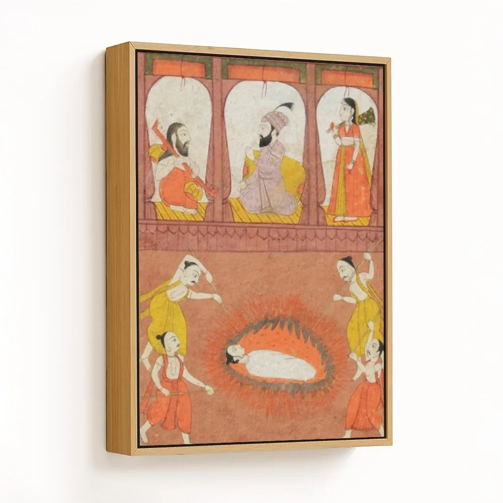 Cremation being watched by king and priest by Unknown Artist (1801-1900) – Home Decor