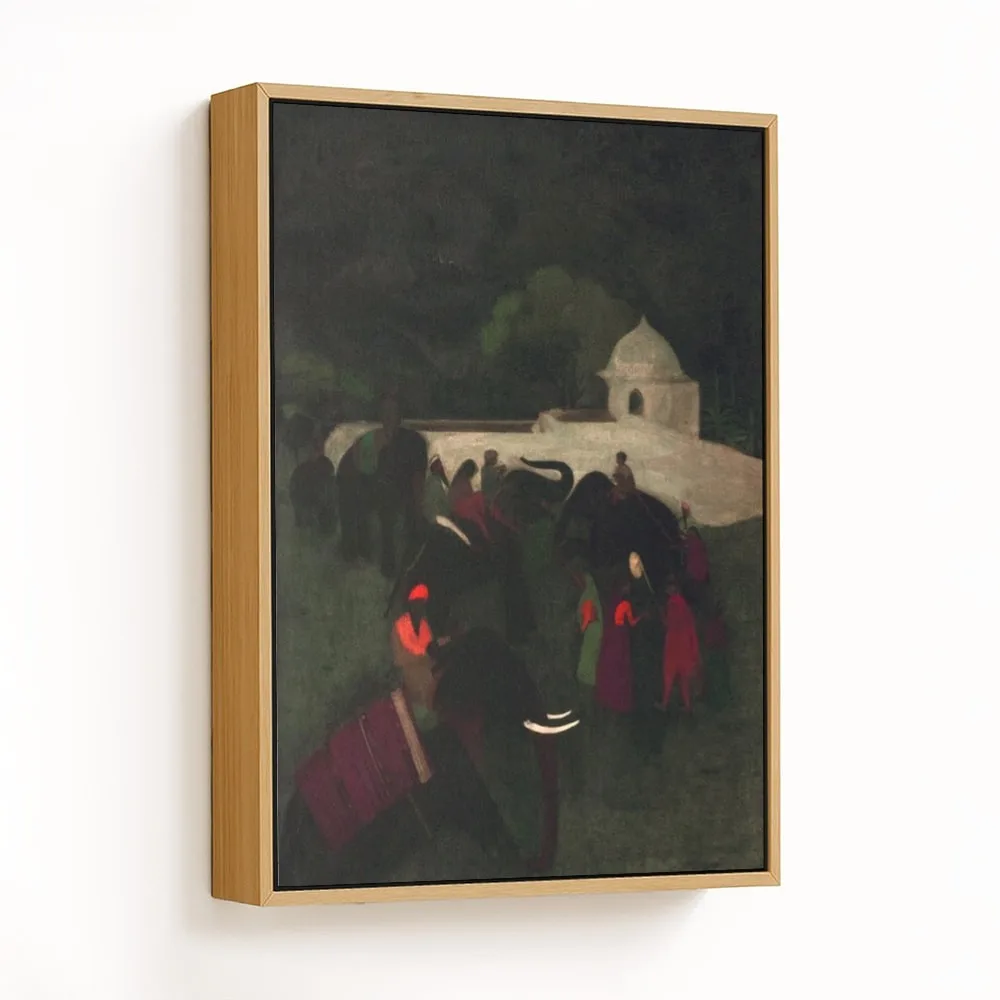 Elephant Promenade by Amrita Sher-Gil (1940) – Wall Painting