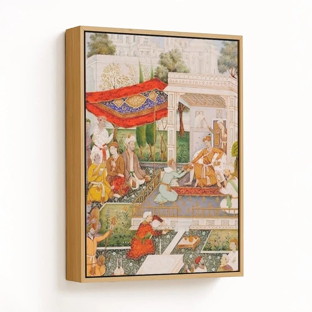 Emperor Akbar's court by Unknown Artist (1900-1925) – Wall Painting
