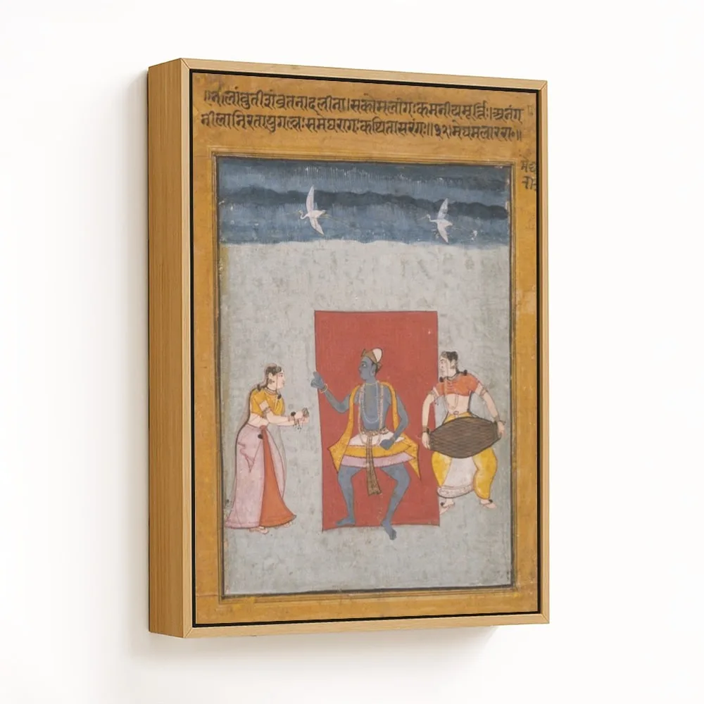 Megha Mallar Raga, Folio from a Ragamala (Garland of Melodies) by Unknown Artist (1605-1606) – Wall Art