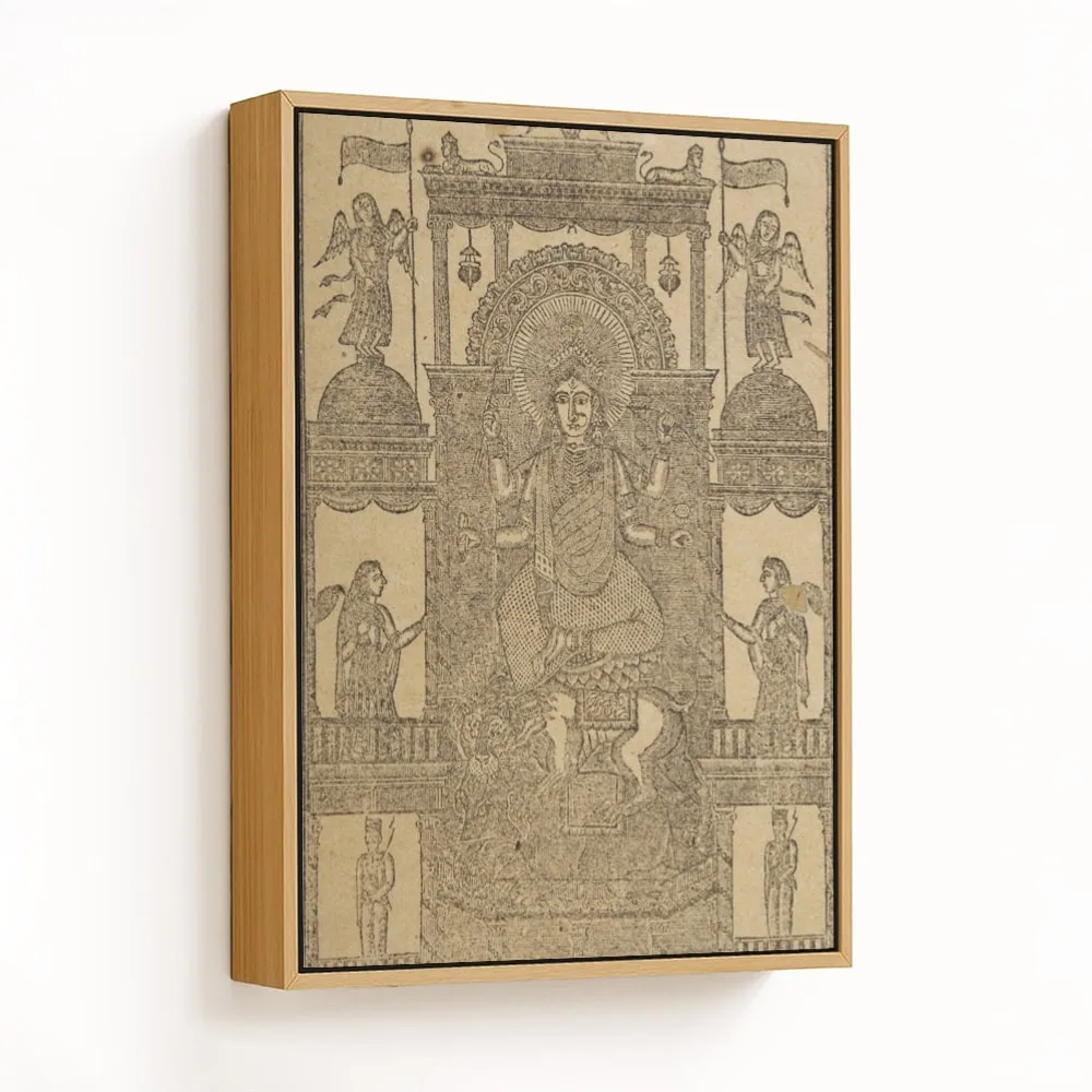 Shri Jagadhatri by Shri Hiralal Brahmakar (19th c) – Wall Decor