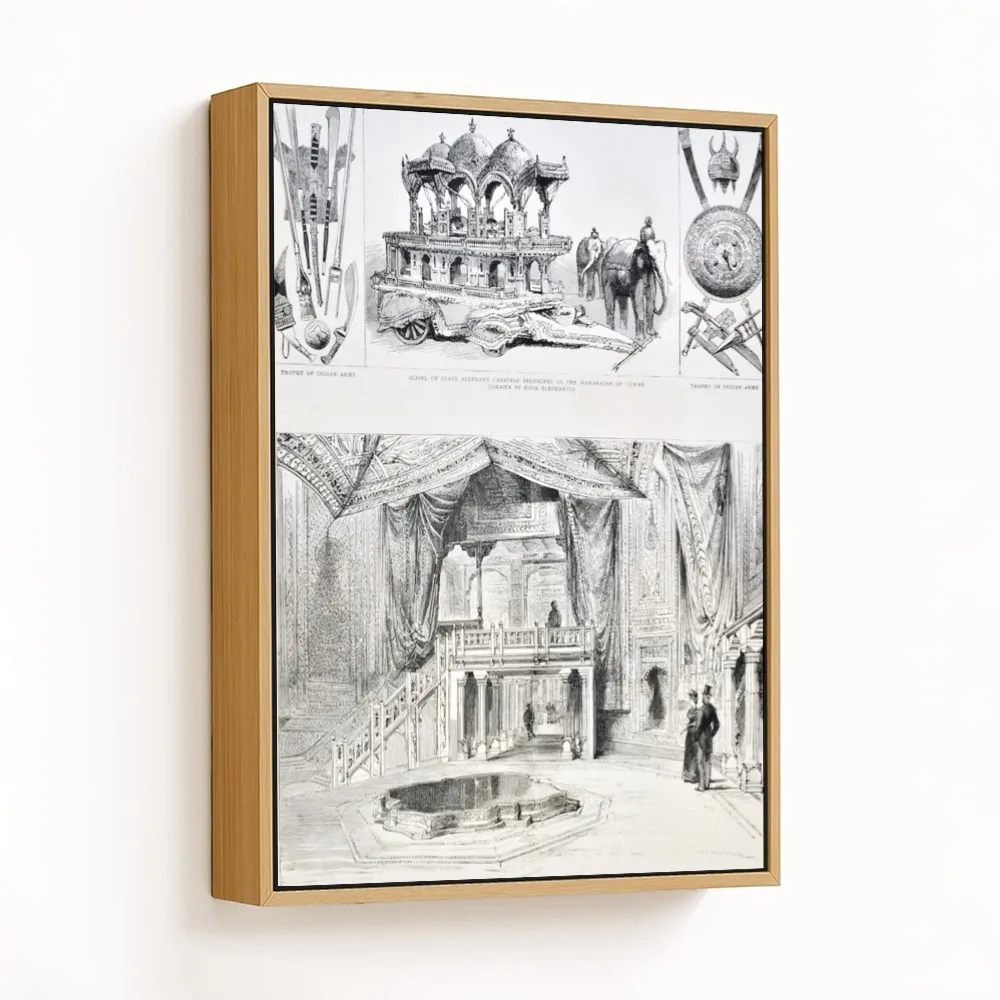 The Durbar Tent in The Indian Palace – The Indian Section of The Colonial and Indian Exhibition by Unknown Artist (1886) – Home Decor