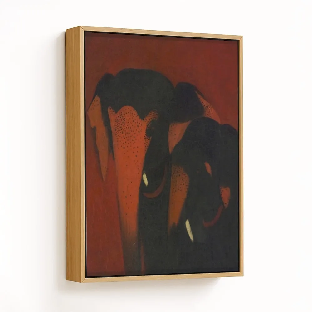 Two Elephants by Amrita Sher-Gil (1940) – Wall Hanging