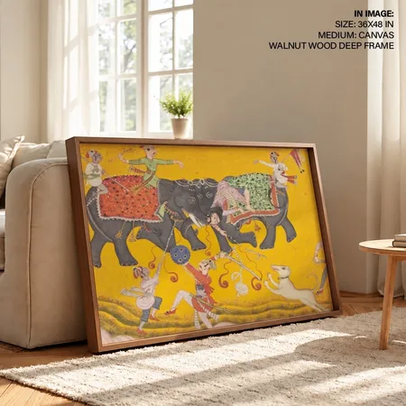 Battling Elephants by Unknown Artist (c1700) – Wall Decor