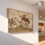 Lion Hunt on Elephants by Unknown Artist – Wall Decor