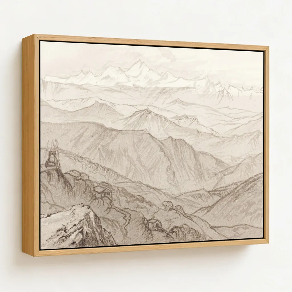 Mount Kinchinjunga (All Things Fair) by Edward Lear (1874) – Wall Painting