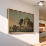 S.W. View of the Fakeer's Rock in the River Ganges, near Sultaungung by Thomas Daniell (1800-1899) – Home Decor