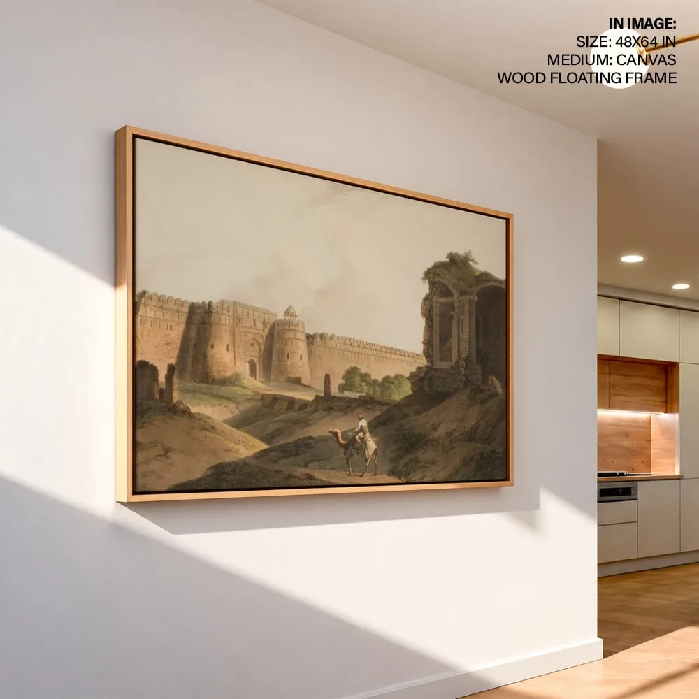 The Western Entrance of Shere Shah's Fort, Delhi by Thomas Daniell (1796) – Wall Art