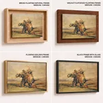 Tiger Hunt, Elephant Mounted by Indians by Antoine-Louis Barye (c1836) – Wall Decor