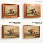 Tiger Hunt, Elephant Mounted by Indians by Antoine-Louis Barye (c1836) – Wall Decor