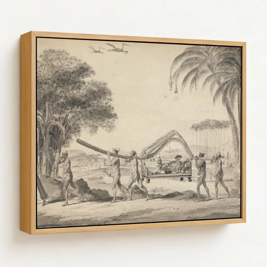 Traveller in a Palanquin in India by Robert Home – Home Decor