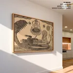 Anantasayan (Vishnu Reclining on Serpent Ananta) by Shri Gobinda Chandra Roy (c1890) – Wall Art
