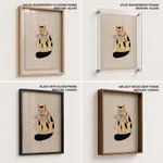 Cat and lobster by Kalam Patua (early 21st c) – Wall Painting