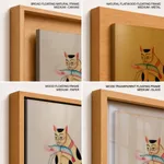 Cat and lobster by Kalam Patua (early 21st c) – Wall Painting