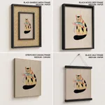 Cat and lobster by Kalam Patua (early 21st c) – Wall Painting