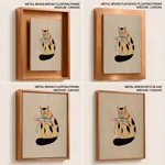 Cat and lobster by Kalam Patua (early 21st c) – Wall Painting