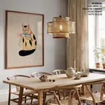 Cat and lobster by Kalam Patua (early 21st c) – Wall Painting