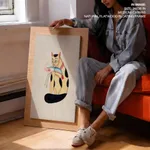 Cat and lobster by Kalam Patua (early 21st c) – Wall Painting