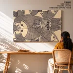 Madhubani Painting of Bihar Godna Painting by Mananama Devi (2019) – Wall Decor