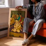 Navneet Krishna by Ravi Varma Press Malavli Lonavala (c1926) – Wall Hanging