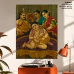 Navneet Krishna by Ravi Varma Press Malavli Lonavala (c1926) – Wall Hanging