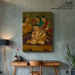 Navneet Krishna by Ravi Varma Press Malavli Lonavala (c1926) – Wall Hanging