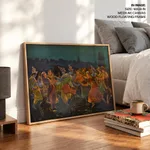 On the Banks of the Jamuna by Ravi Varma Press, Malavli Lonavala (c1930) – Home Decor