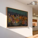 On the Banks of the Jamuna by Ravi Varma Press, Malavli Lonavala (c1930) – Home Decor