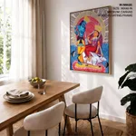 Patachitra of Radha and Krishna by Uttam Chitrakar (2018) – Home Decor