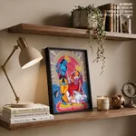 Patachitra of Radha and Krishna by Uttam Chitrakar (2018) – Home Decor