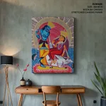 Patachitra of Radha and Krishna by Uttam Chitrakar (2018) – Home Decor