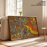 Single Panel Patachitra on Fish Marriage Story by Chitrataru (2018) – Home Decor