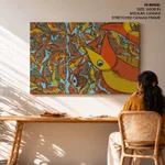 Single Panel Patachitra on Fish Marriage Story by Chitrataru (2018) – Home Decor