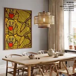 Tiger motifs of Patachitra by Mantu Chitrakar (2015) – Home Decor