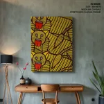 Tiger motifs of Patachitra by Mantu Chitrakar (2015) – Home Decor