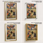 Angels bring food to Jesus in the wilderness, from a Mirror of Holiness (Mir’at al-quds) of Father Jerome Xavi by Unknown Artist (1602) – Home Decor