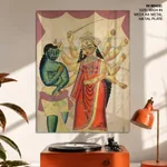 Durga (verso) by Unknown Artist (c1890) – Wall Painting