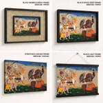 Durga riding on tiger shooting arrows by Unknown Artist (1800-1899) – Wall Art